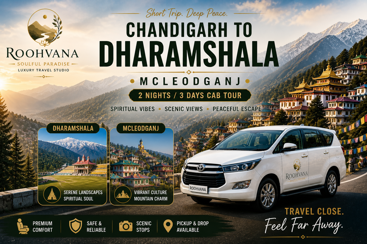 DHARAMSHALA – MCLEODGANJ CAB TOUR (2N/3D)