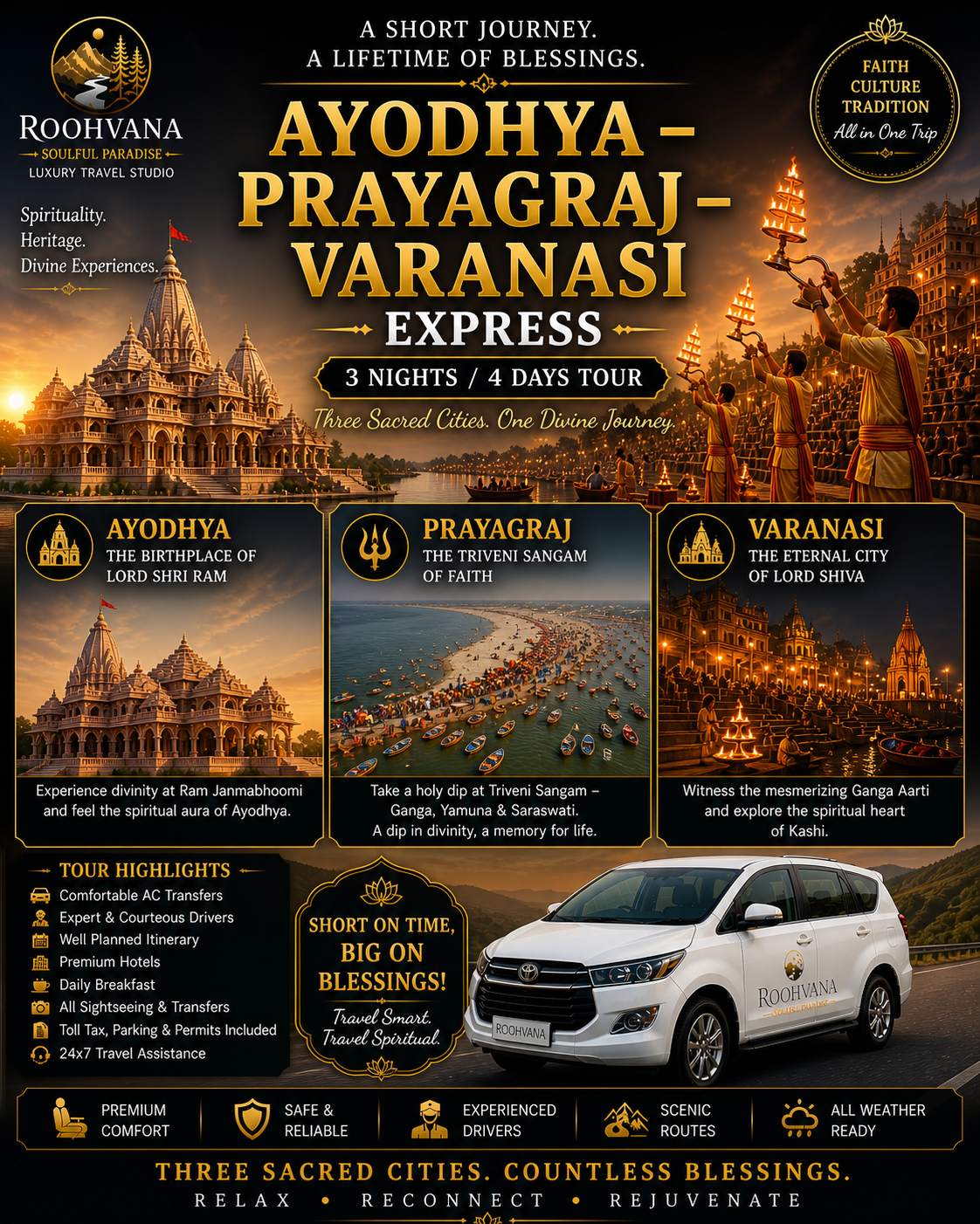 AYODHYA – PRAYAGRAJ – VARANASI EXPRESS (3N/4D)