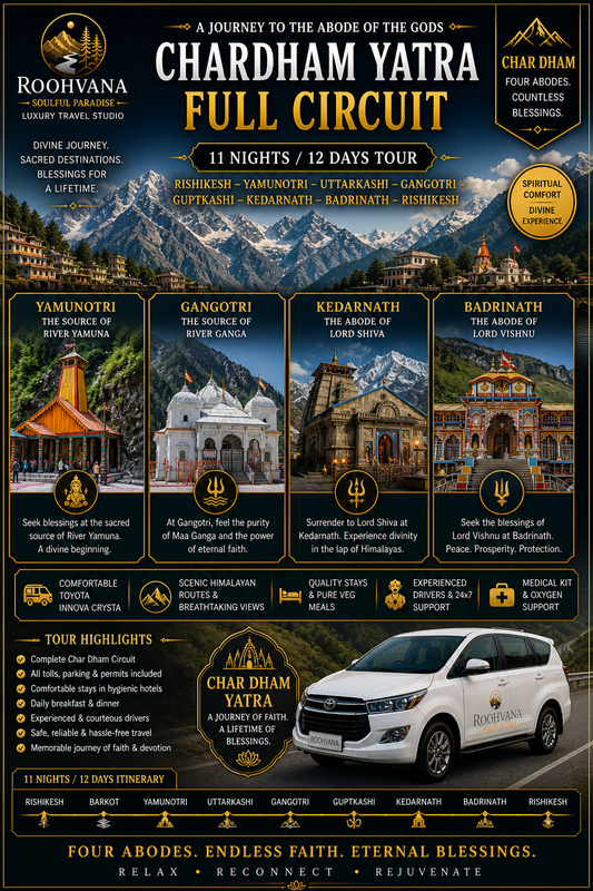 CHARDHAM YATRA FULL CIRCUIT (11N/12D)