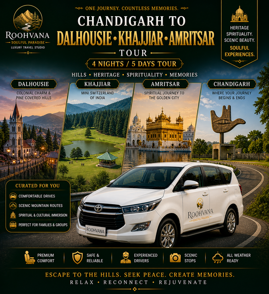 CHANDIGARH – DALHOUSIE – KHAJJIAR – AMRITSAR TOUR (4N/5D)