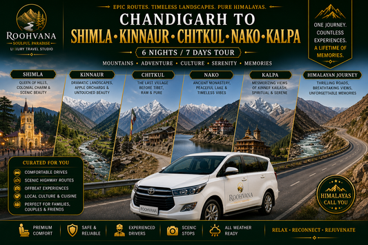 CHANDIGARH  – SHIMLA – KINNAUR – CHITKUL – NAKO – KALPA TOUR (6N/7D)