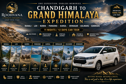 CHANDIGARH - MANALI – LEH – NUBRA – PANGONG – KARGILSRINAGAR – GULMARG-SONMARG GRAND HIMALAYA EXPEDITION (11N/12D)