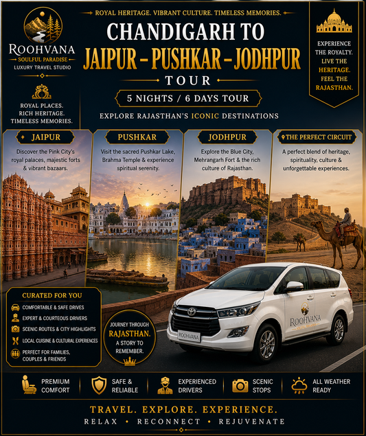 CHANDIGARH – JAIPUR – PUSHKAR – JODHPUR TOUR (5N/6D)