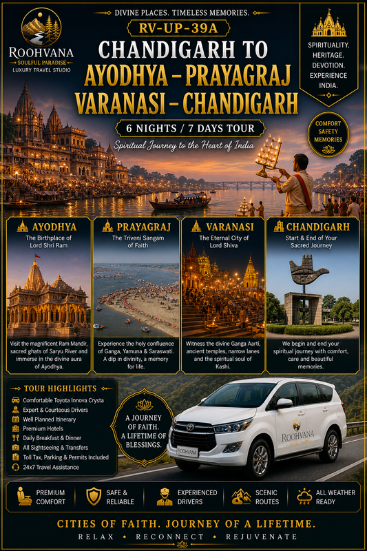 CHANDIGARH – AYODHYA – PRAYAGRAJ – VARANASI – CHANDIGARH (6N/7D)